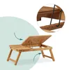 Relaxdays Höhenverstellbarer Laptoptisch fürs Bett, Bambus Produktbild-Vorschau 5