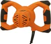 A studio shot of an orange and black hand mixer. Produktbild-Vorschau