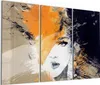DEQORI Glasbild Echtglas 3x50x100 cm 'Abstraktes Gesicht' Produktbild-Vorschau 1