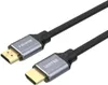 A black HDMI cable with gray connectors, one labeled 'HDMI' and the other 'UNITEK'. Podgląd zdjęcia produktu