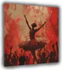Abstrakt Ballerina Leinwandbild Wandbild Kunstdruck XL Produktbild-Vorschau 1