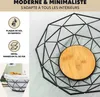 eluno Corbeille à fruits - corbeille à pain, en métal noir Voir les images du produit 6