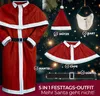 DETEX® Weihnachtsmann Kostüm 5tlg. Set Nikolaus Anzug Produktbild-Vorschau 2