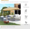 Outsunny Ampelschirm 295x295cm Sonnenschirm mit Netzseiten Produktbild-Vorschau 4