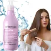 A woman is shown combing her hair next to a bottle of Arkemusa Keratin Regenerating Conditioner, with water splashes in the background. Náhled obrázku produktu
