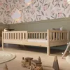 Crazy Pine Kinderbett 100x200 cm – Hohes Montessori Produktbild-Vorschau 1