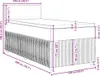 vidaXL Boxspringbett mit Matratze Dunkelbraun 100x200 cm Produktbild-Vorschau 8