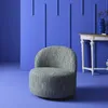 SIGNATURE - Drehbarer Sessel aus grünem Stoff L74 cm - Produktbild-Vorschau 2