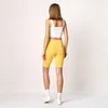Merry Style Damen Kurze Leggings aus Viskose MS10-145(Gelb, Produktbild-Vorschau 4