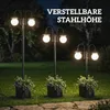 Outsunny zonne-energie lantaarn met voet, 182 cm, hoogte Productafbeelding-voorbeeld 7
