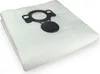 A white vacuum cleaner bag with a black plastic connector. Anteprima dell’immagine prodotto