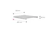 A diagram showing the dimensions of a product. Produktbild-Vorschau