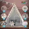 Spielwerk® Tipi enfant Beige avec tapis Tente de jeu Voir les images du produit 2