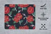 MuchoWow® Mauspad Mousepad Rosen - Blume - Muster - Rot Produktbild-Vorschau 3
