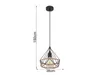 Globo Lighting Hängeleuchte Metall schwarz matt, braun, Produktbild-Vorschau 4