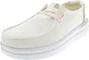 NOUVEAU Hey Dude Femmes Slipper in Spark White en tissu/lin Voir les images du produit 5