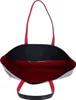 An open tote bag with red handles and interior, against a white background. Anteprima dell’immagine prodotto