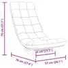 vidaXL Krzesło podłogowe obrotowe lniane 70x51x79 cm Podgląd zdjęcia produktu 8