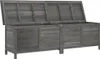 [Home] Gartentruhe Anthrazit 198,5x50x56,5 cm Massivholz Produktbild-Vorschau 3