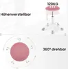 EUGAD Schminkhocker höhenverstellbar, Drehhocker mit Produktbild-Vorschau 4