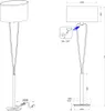 Trio 400200108 Stehleuchte 1xE27 messing matt Produktbild-Vorschau 6