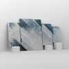 Bild auf Leinwand - Leinwandbild - 4 Teile - Blau Weiß Produktbild-Vorschau 4