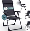 CASARIA® Lot de 4x Chaises de Jardin Pliantes en Aluminium Voir les images du produit 1