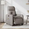 Massagesessel Elektrisch Taupe Stoff Produktbild-Vorschau 2