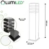 LUMILED Lampe d'allée extérieure Borne d'éclairage Voir les images du produit 20