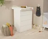 WEBABY - Komoda dziecięca z 4 szufladami i drewnianym Podgląd zdjęcia produktu 2