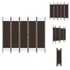Multiple views of a brown room divider. Podgląd zdjęcia produktu