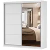 Schwebetürenschrank Kleiderschrank Schrank 203 cm mit Produktbild-Vorschau 2