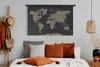MuchoWow® Wandteppich Wandbehang Weltkarte - Tiermotiv - Produktbild-Vorschau 4