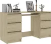 Scrivania Sonoma in rovere 140x50x77 cm in materiale ligneo Anteprima dell’immagine prodotto 1