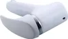 A white and silver faucet handle against a white background. Produktbild-Vorschau