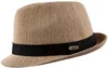 Chillouts knautschbarer verstellbarer Trilby Stoffhut in Strick-Optik in beige Produktbild-Vorschau