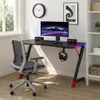 Table de gaming - Bureau 140 x 60 x 75 cm - Table Voir les images du produit 2