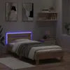 vidaXL Bettgestell mit Kopfteil und LED-Leuchten Produktbild-Vorschau 4