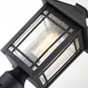 Sockelleuchte Aluminium Glas E27 IP44 44,5 cm Schwarz Produktbild-Vorschau 4