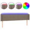 LED Kopfteil Taupe 163x16x78/88 cm Stoff Produktbild-Vorschau 1