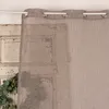 Ösengardine Netzstruktur gestreift taupe 140x245cm Produktbild-Vorschau 6