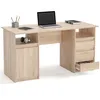 KOMTO Schreibtisch mit Schubladen - Oslo 145 x 65 x 76 cm Produktbild-Vorschau 5