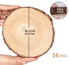 Holzscheiben 16 Stück, Baumscheiben 16-17cm, Naturholz Produktbild-Vorschau 7