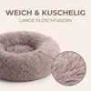 IvoQ Hundebett Rund Ø 60 cm – Fluffy Donut-Hundebett mit Produktbild-Vorschau 4