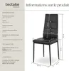 Lot de chaises avec strass - noir, Lot de 4 Voir les images du produit 6