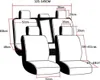 11tlg Elegant 5 Sitz Auto Sitzbezüge Schonbezüge Produktbild-Vorschau 6