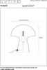 Lampa stołowa FUNGO 10514/01/53 Lucide Podgląd zdjęcia produktu 7
