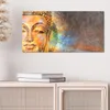 DEQORI Glasbild Echtglas 60x30 cm 'Meditierender Buddha' Produktbild-Vorschau 4