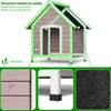 VOUNOT® Hundehütte Outdoor aus Holz, mit Bitumendach, Produktbild-Vorschau 7