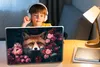 MuchoWow® Laptop Aufkleber Sticker Cover Fuchs - Blumen - Produktbild-Vorschau 3